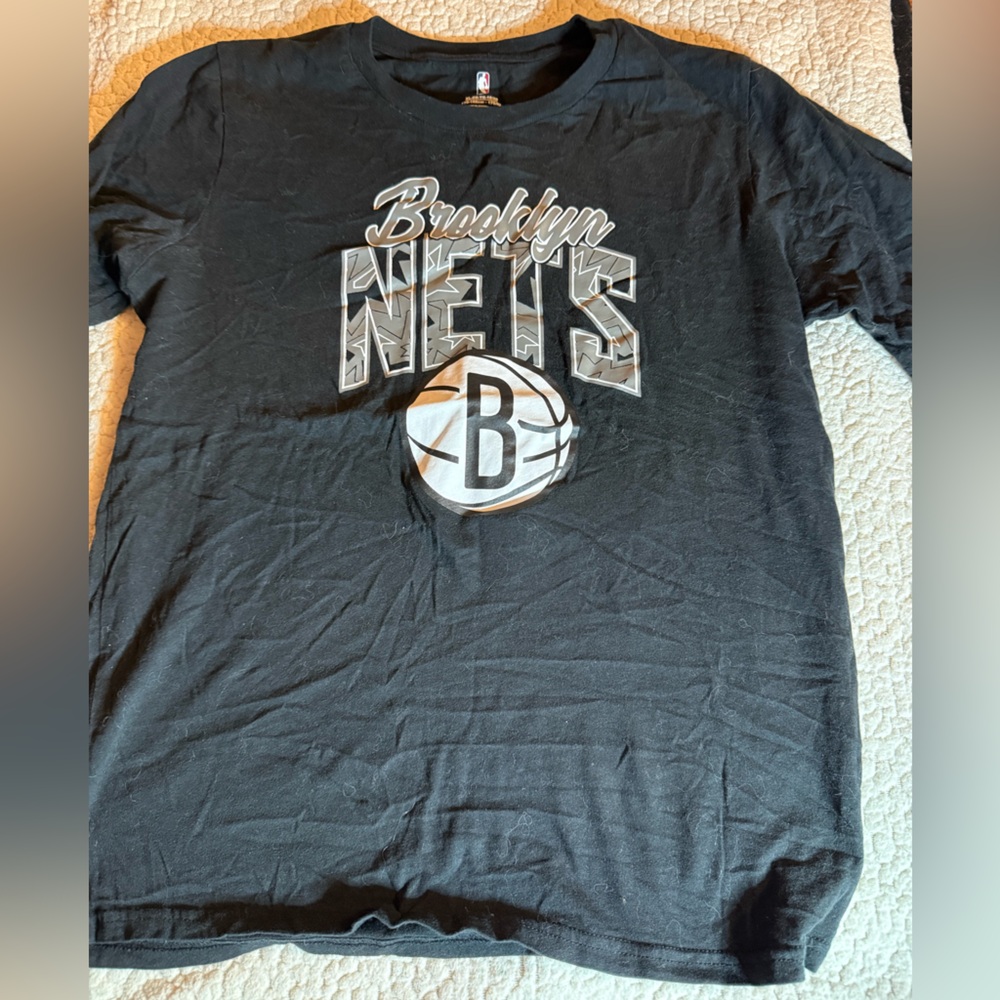 NBA Basketball Brooklyn Nets Big Boys Cotton Tee Black